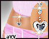 Diamd Bellyring blkheart
