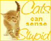 Cats can sense stupid
