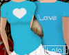 [LC] Light Blue Love Tee