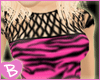 ~BZ~ Mesh Pnk/Zebra Tee