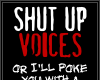 SHUT UP STICKER