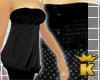 {K} Black Dotted Tube T