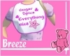 *B Sugar and Spice Bib