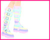 rainbow boots!