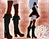 Yumi PirateBoots Black/R