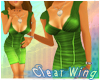 WashedOut Green Dress