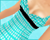 aqua doted tank top
