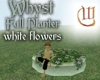 Whyst Planter Full - White
