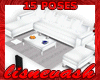 (L) 15Pose TV Couch - Wt