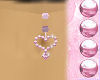 Pink Heart Belly Ring