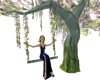 gurihere on tree swing