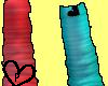 [P] Red/Blue Loose Socks