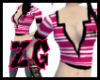 [ZG]Skull Striped-Pink*