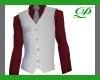 Grey/DarkRed Dress Shirt