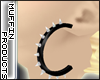[m] Leather/Spike Hoops