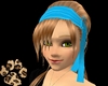 Blonde Zoe with Blue