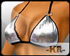 [KR] Metalic Silver Bra