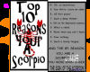 Reasons to be a Scorpio
