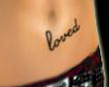 Loved Belly Tattoo