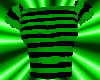 Top - Green/Black Stripe