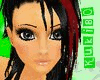 K black hair mafumi red
