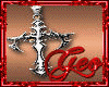 Geo Cross Silver Necklac