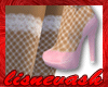 (L) Pink Heels White Net