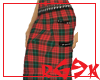 red tartan kimono skirt
