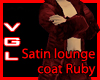 Satin Loungecoat Ruby