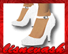 (L) White Sparkle Pumps