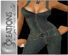 +Cc+D.Denim Jumpsuit