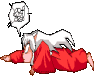 Inuyasha on floor