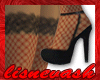 (L) Black Heels Red Nets