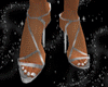 .A. Metallic Silver Heel