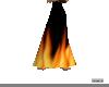 long flame skirt