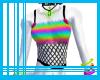 Rainbow Kandi Fur Top