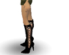 Stiletto lace up boots