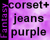 [FW] corset+jeans purple