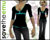 [E] Casual Blck/Aqua Tee