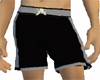 Black grey surf shorts