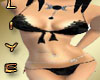 (L) black elegant bikini