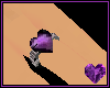 Amethyst Heart Ring Left