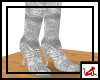 ~R~ Silver Leather Boots