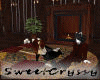 Antique Fireplace/w Pose