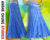 [ACS] BLUE BOHO SKIRT