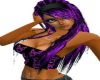 purple and black hair