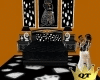 Black Bling Bed & Lamp