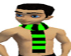 black/green scarf