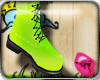 MORF Shiny Green Boots