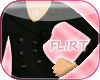 !F~ Black Wool Peacoat